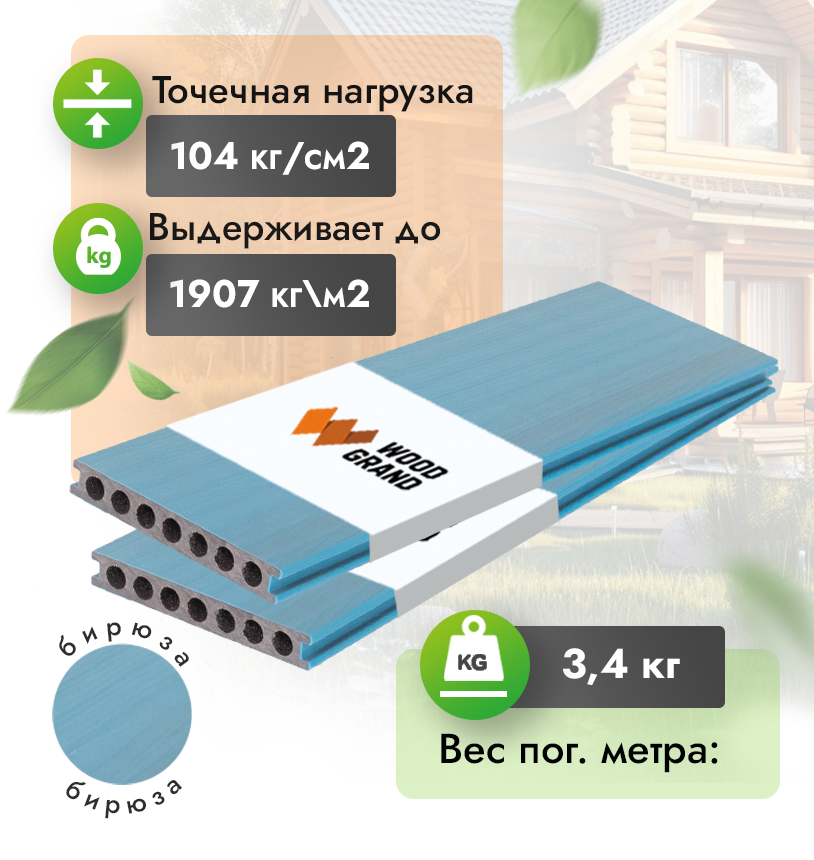 Террасная доска 150х22 мм КОЭКСТРУЗИЯ - Венге