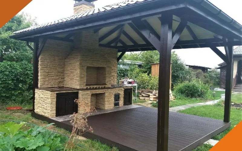 Летние кухни: назначение, виды, варианты отделки